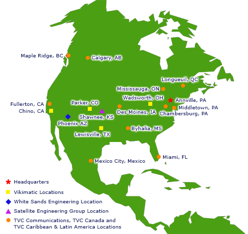 Map of Locations