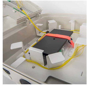 Corning EPON MDU Terminals and Splitters in Trays