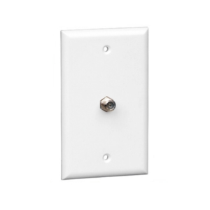 Vericom F-81 Coax Single Gang Wall Plate